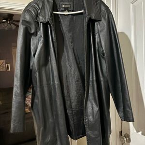 Maggie Barnes mens leather jacket